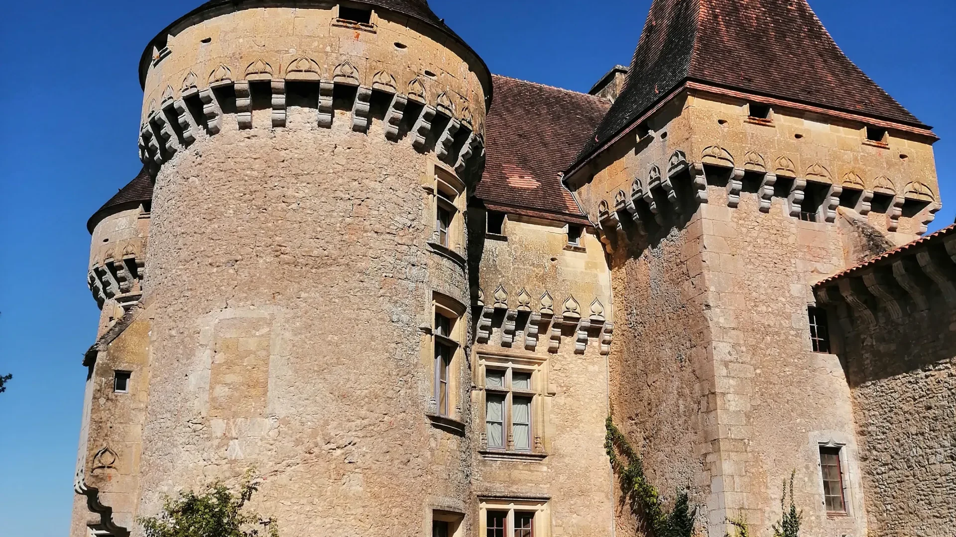 Die Türme des Schlosses Marzac